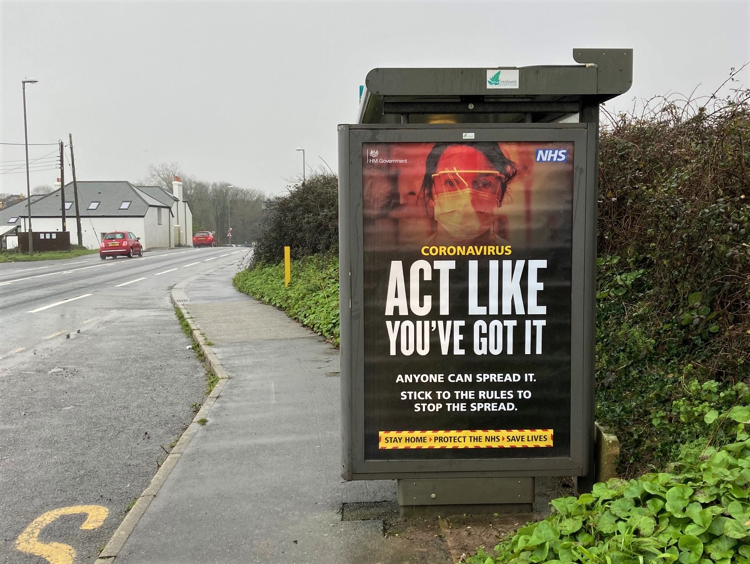 St Erth Shelter 22 Panel 4 A30 opposite Lamb and Flag