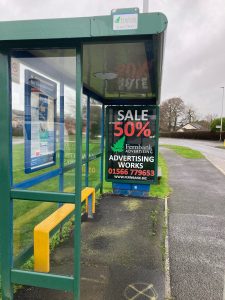 Barnstaple Advertising Shelter 15 Panel 3 Mill Hill opposite Taw Meadow Crescent