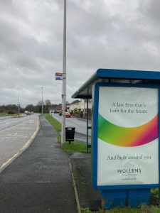 Barnstaple Advertising Shelter 15 Panel 4 Mill Hill opposite Taw Meadow Crescent