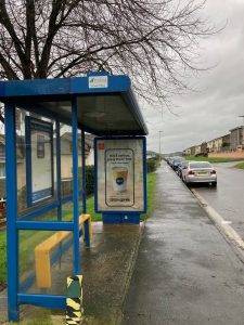 Barnstaple Advertising Shelter 4 Panel 3 Gorwell Road outside 45