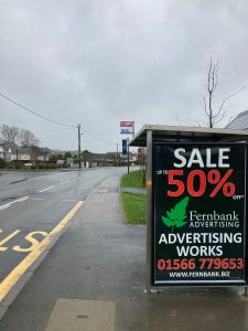 Barnstaple Advertising Shelter 48 Panel 4 Yelland Road adjacent Tarka Ridge