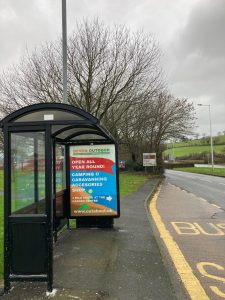 Barnstaple Advertising Shelter 8 Panel 3 Braunton Road opposite Chaddiford