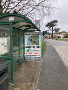 Bideford Advertising Shelter 31 Panel 3 Kingsley Road adjacent Alexandra Terrace (outbound)