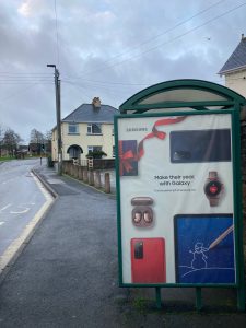 Bideford Advertising Shelter 32 Panel 4 Churchill Way A386 opposite Windmill Lane