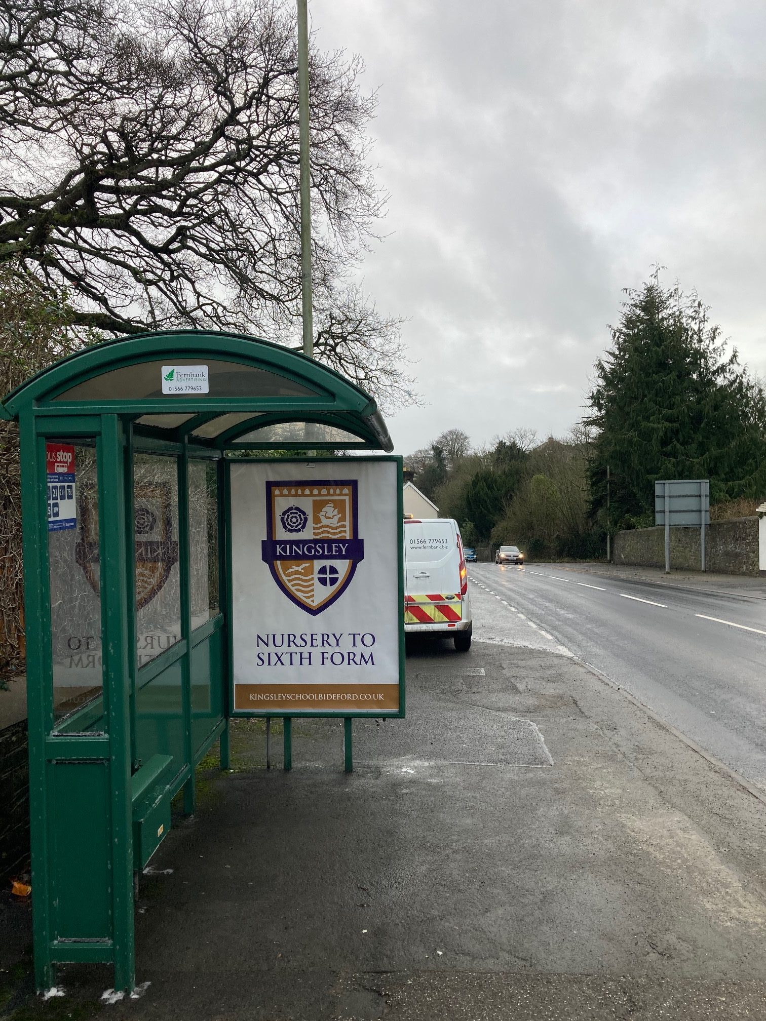 Bideford Shelter 36 Panel 3 Heywood Road adjacent Hanson Park