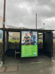 Braunton Advertising Shelter 9 Panel 1 Exeter Road near Heanton Street