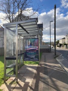 Brixham Advertising Shelter 54 Panel 3 New Road opposite 107 adjacent Cudhill Road