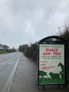 Bude Advertising Shelter 31 Panel 4 Stratton Road near Splash opposite Snowdrops