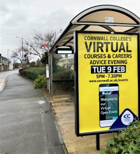 Camborne Advertising Shelter 50 Panel 4 Wesley Street adjacent TESCO