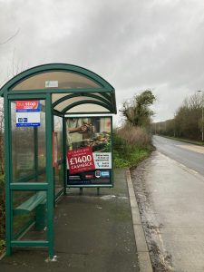 Chivenor Advertising Shelter 41 Panel 3 A361 roundabout Towards Braunton