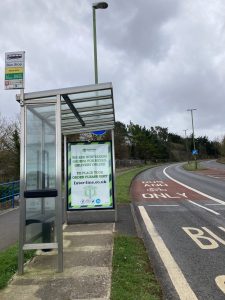 Churston Advertising Shelter 46 Panel 3 Dartmouth Road outside Waterside Holiday Park