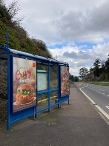 Churston Advertising Shelter 801 Panel 1 Dartmouth Road opposite Cherrybrook Drive