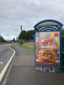 Churston Advertising Shelter 802 Panel 4 Dartmouth Road adjacent Cherrybrook Drive