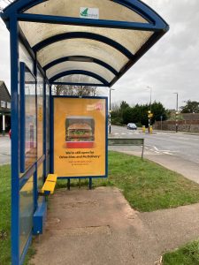 Churston Advertising Shelter 902 Panel 3 Dartmouth Road outside Churston Shops