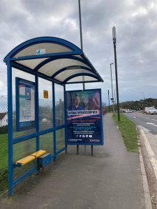 Churston Advertising Shelter 903 Panel 3 Dartmouth Road adjacent Golf Club