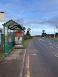 Clyst Honiton Advertising Shelter 61 Panel 3 Exeter Science Park Honiton Road opposite Babbage Way
