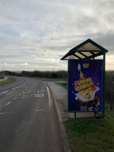 Clyst Honiton Advertising Shelter 61 Panel 4 Exeter Science Park Honiton Road opposite Babbage Way