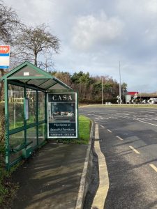 Clyst St Mary Advertising Shelter 51 Panel 3 A3052 Sidmouth Road before M5 Sandygate