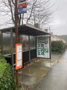 Dartmouth Advertising Shelter 512 Panel 3 Townstal Road between Britannia Avenue and Stamford Bridge