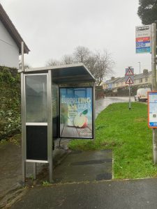 Dartmouth Advertising Shelter 515 Panel 3 A379 Townstal Road adjacent Church Road