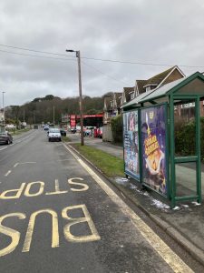 Dawlish Advertising Shelter 802 Panel 2 A379 Marine Garage