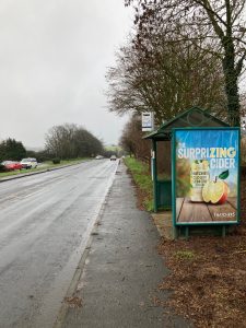 Dawlish Advertising Shelter 808 Panel 4 A379 adjacent Port Road (St Marys Cottages)