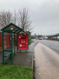 Dawlish Advertising Shelter 810 Panel 3 A379 opposite Week Lane