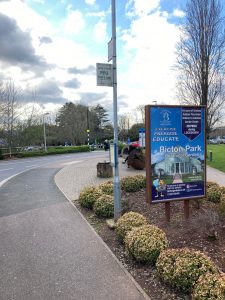 Exeter RD&E Advertising Shelter 1050 Panel 4 outside Main Entrance