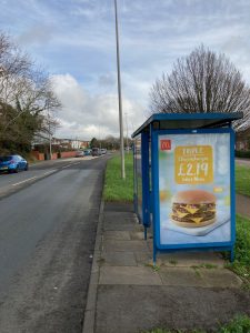Exmouth Advertising Shelter 10 Panel 4 Salterton Road opposite Dinan Way