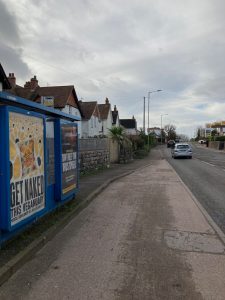 Exmouth Advertising Shelter 3 Panel 1 Salterton Road near Gussiford