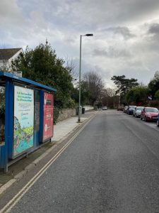 Exmouth Advertising Shelter 5 Panel 1 Rolle Road near Raleigh Road