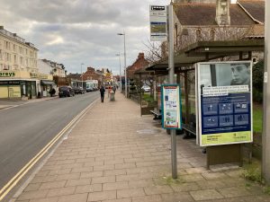 Exmouth Advertising Shelter 6 Panel 4 Exeter Road adjacent Church Road