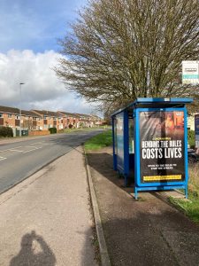 Exmouth Advertising Shelter 9 Panel 4 Dinan Way adjacent Sycamore Close