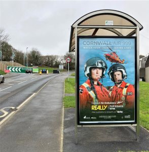 Falmouth Advertising Shelter 33 Panel 4 Bickland Water Road adjacent Football Club