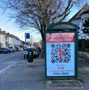 Falmouth Advertising Shelter 7 Panel 4 Killigrew Street opposite Age UK Day Centre