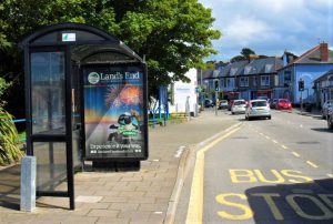 Hayle Advertising Shelter 17 Panel 3 B3301 Fore Street opposite Indian