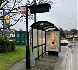 Hayle Advertising Shelter 18 Panel 3 Loggans Road adjacent Lidl