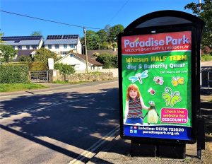 Hayle Advertising Shelter 18 Panel 4 Loggans Road adjacent Lidl