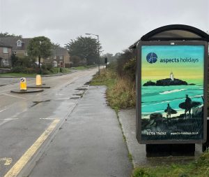 Hayle Advertising Shelter 19 Panel 4 Loggans Road opposite Loggans Way