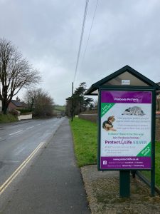 Holsworthy Advertising Shelter 42 Panel 4 A3072 opposite Pins Park