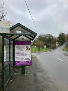 Holsworthy Advertising Shelter 44 Panel 3 A388 adjacent Coles Mill Close