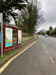 Honiton Advertising Shelter 41 Panel 1 Exeter Road opposite Bramble Lane