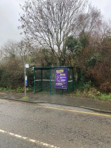 Ivybridge Advertising Shelter 2 Panel 1 Marjorie Kelly Way