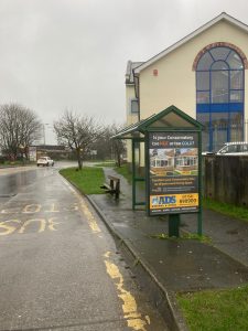 Ivybridge Advertising Shelter 3 Panel 4 Leonards Road adjacent The Watermark