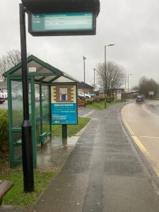 Ivybridge Advertising Shelter 7 Panel 3 Leonards Road next to BP