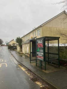 Ivybridge Advertising Shelter 9 Panel 1 Western Road before roundabout