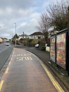 Kingskerswell Advertising Shelter 704 Panel 2 A380 opposite The Chinese