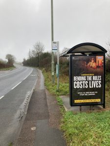 Kingskerswell Advertising Shelter 707 Panel 4 A380 opposite Southern Timber