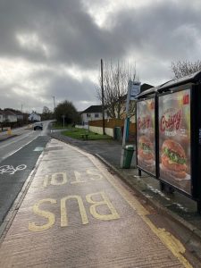 Kingskerswell Advertising Shelter 708 Panel 2 A380 adjacent Manor Gardens