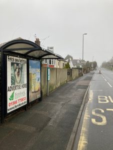 Kingskerswell Advertising Shelter 710 Panel 1 A380 outside 5 Newton Road